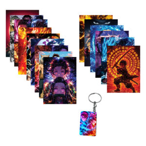 Demon Slayer Mix Anime Poster | 300 GSM Premium HD Matte Wall Art for Bedroom, Study & Living Room Fine Art Print